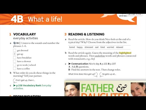 English File Elementary Student’s book 3rd edition 4B 2.36 - 2.44 (2.40)