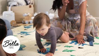 Matteo crawls for the FIRST TIME with Nikki and Brie! video