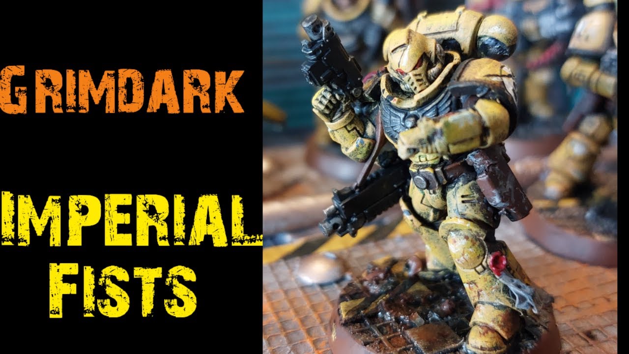 Super easy Grimdark Imperial Fists painting tutorial
