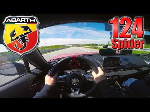 2017 Abarth 124 Spider (220 km/h) POV- Top speed on Autobahn✔