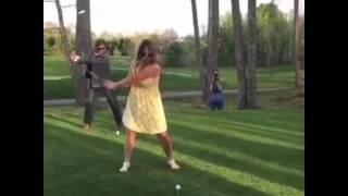 Exploding golf ball gender reveal!