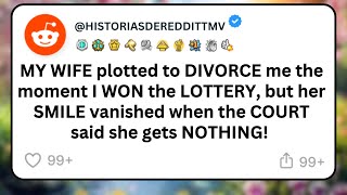 MY WIFE plotted to DIVORCE me the moment I WON the LOTTERY, but her SMILE vanished when the COURT...