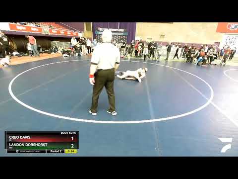 67 Lbs Cons. Round 2 - Creo Davis, IA Vs Landon Dorshorst, WI Cbee