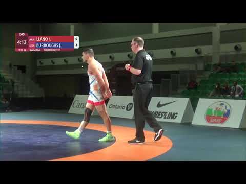 1/4 FS - 74 kg: J. LLANO (ARG) v. J. BURROUGHS (USA)