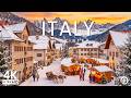 Italy 4K Winter Wonderland Snowy Dolomites Alpine Villages Frozen Lakes