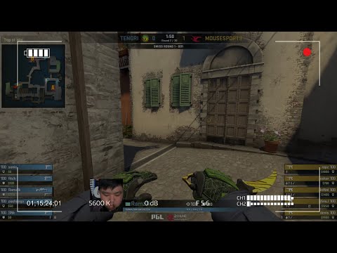 Mouz win pistol, buy FULL TEC on second round.