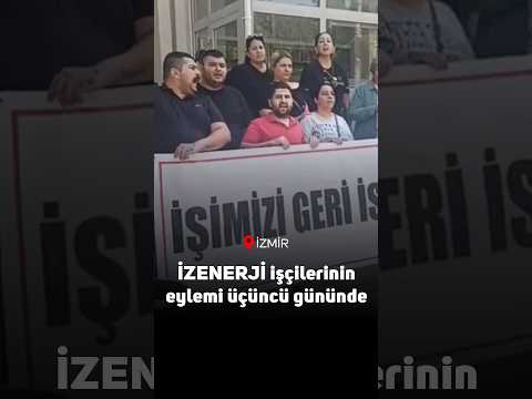 İZENERJİ işçilerinin eylemi üçüncü gününde: 'Hastalanmak suç mu, rapor almak kabahat mi?'