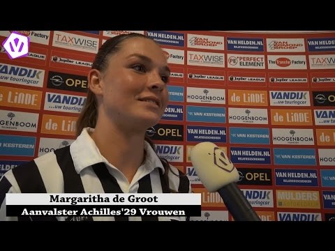 Margaritha de Groot: "Klikt allemaal goed bij Achilles'29"