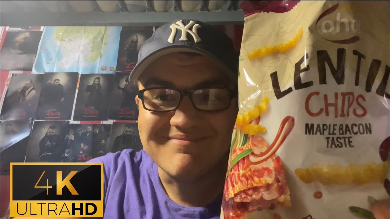 Watch video Trying Oho! Maple Bacon Lentil Chips! Now Trying Oho! Maple Bacon Lentil Chips!