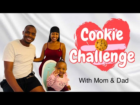 COOKIE CHALLENGE with MOM & DAD || ❤️❤️❤️🍪🍪🍪