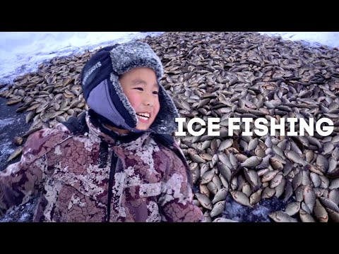 Traditional Yakutian Ice Fishing "Munkha"