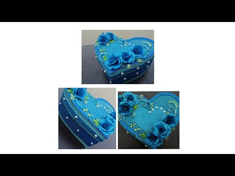 How to make heart shaped paper gift box