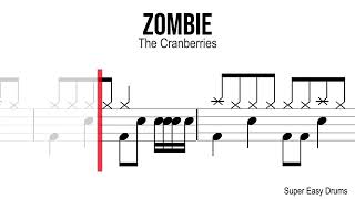 Download lagu Zombie - The Cranberries | SUPER EASY DRUMS | Scrolling Scores mp3