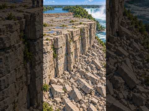 Engineers shut off Niagara Falls in 1969 because the cliff was falling apart