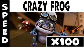Crazy Frog Speed - Axel F Speed X100 (Gradual Acceleration)