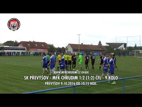 SK Převýšov - MFK Chrudim 1:2 (1:2) - ČFL - 9. kolo - 9.10.2016