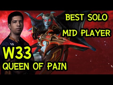 w33 Queen of Pain - The Best Solo Mid Player