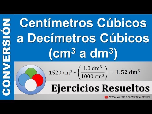 How To Convert Dm3 To Cm3
