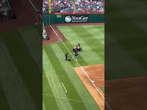 Phillie Phanatic ATV stolen by Marlins player Jazz Chisholm before Phillies game via Destiny Lugardo