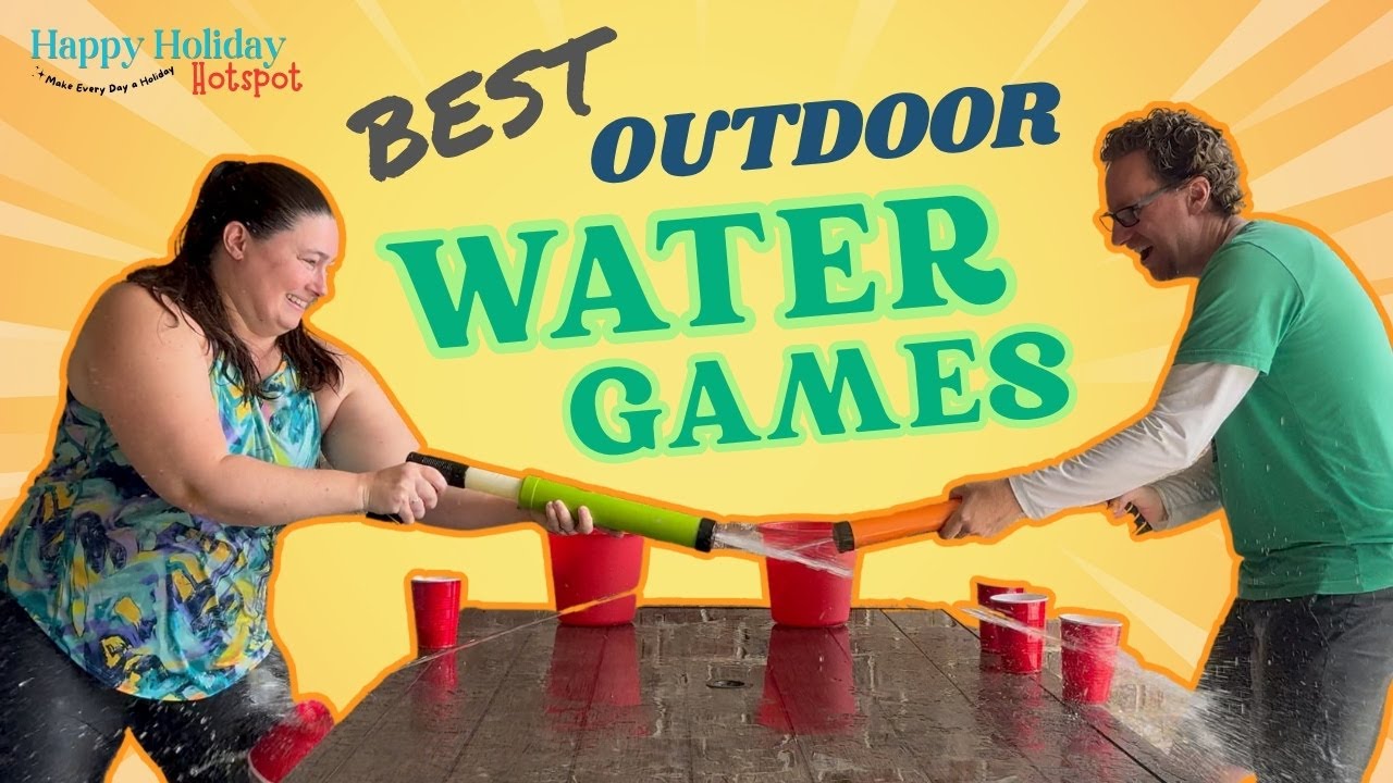 4 FUN Water Games perfect for Any Age  – No Pool Needed!