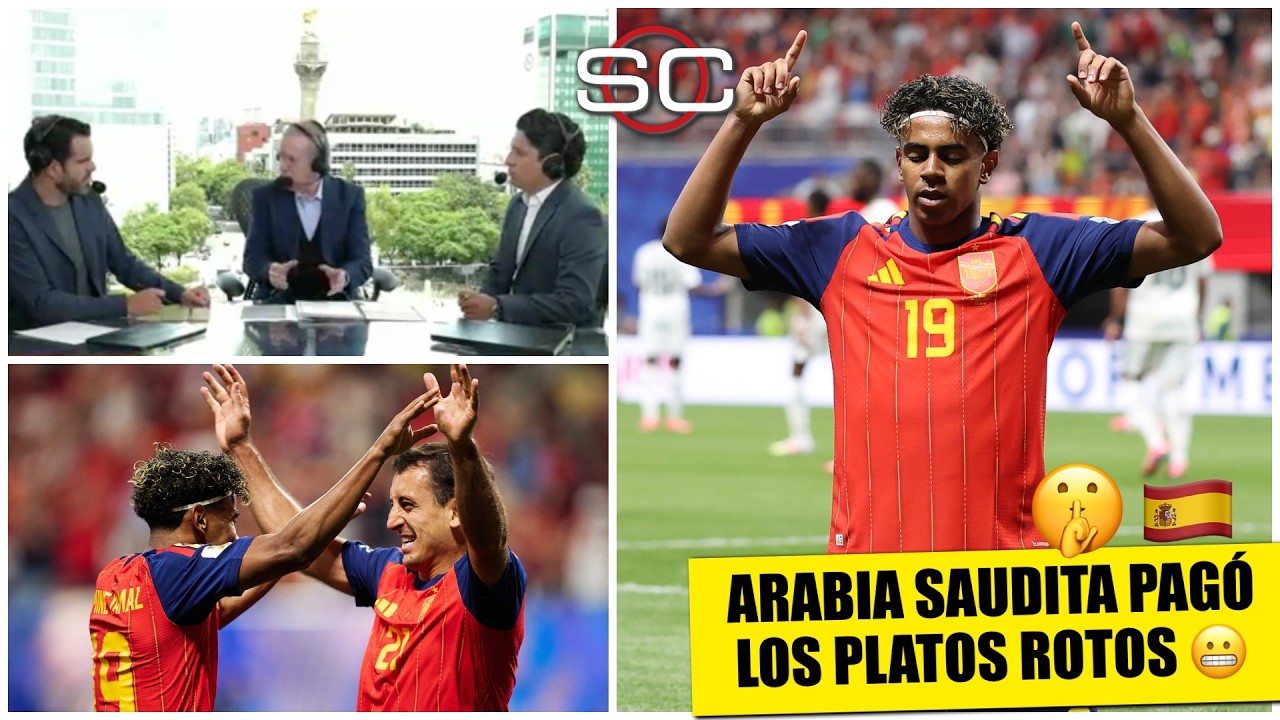 ESPAÑA DIO GOLPE de AUTORIDAD con GOLEADA a ARABIA SAUDITA en MUNDIAL. LAMINE marcó | SportsCenter
