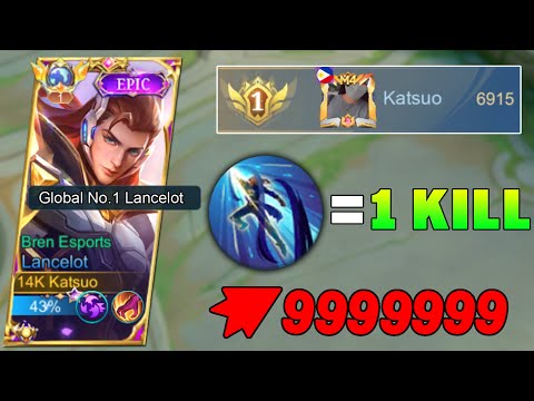LANCELOT 3rd SKILL = 1 KILL DELETE! THEY THINK I'M CHEATING!🔥