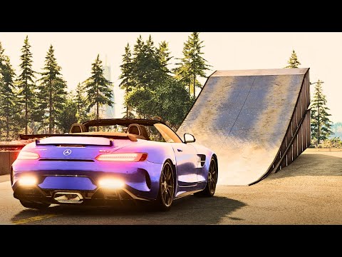 Mobil vs Metal Ramps #1 - BeamNG Drive