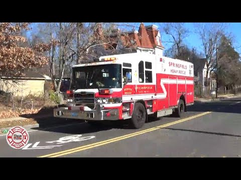 Springfield FD E-8, T-2, T-3, Rescue Squad 1 + AMR 424, 422, 427 & Supervisor 004 all Responding!