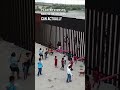 They made a seesaw at the border wall of U.S. and Mexico so the kids could play together 👏❤️