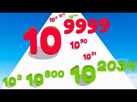 Big Number Run And Merge, All Levels Number Run Race Stack Master ASMR Infinity Math game.