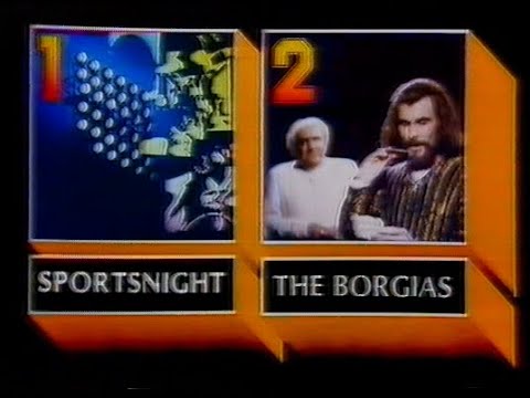Wednesday 2nd December 1981 BBC1 - The Borgias - Sportsnight - The Two Ronnies