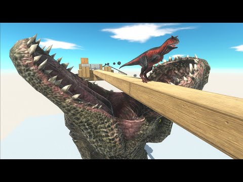 The Bridge with the Giant Mouth of the Dinosaur T-rex - Evolution in Jurassic World - ARBS