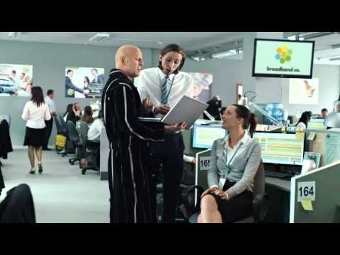 Sky Broadband Advert - Bruce Willis music by Jonathan Goldstein