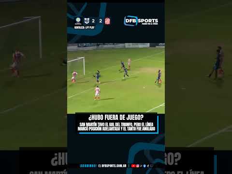 ¿Hubo fuera de juego? El gol que San Martín tuvo sobre el final ante Gimnasia