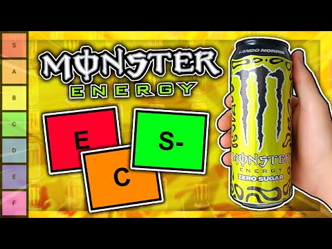 The ULTIMATE Monster Energy Tier List 2025!