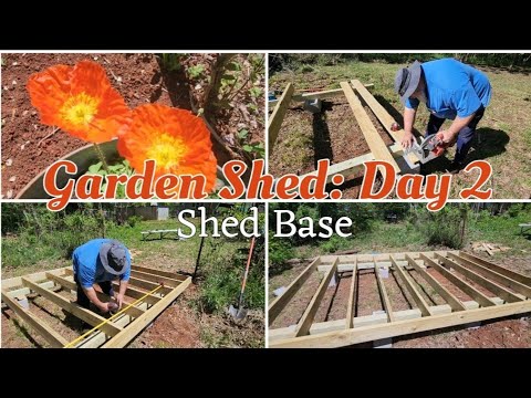 Garden Shed / Day 2: Shed Base / Home Garden Journey