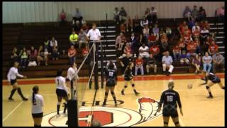 preview picture of video 'Volleyball: Chattooga Lady Indians cruise through first round of AA state playoffs'