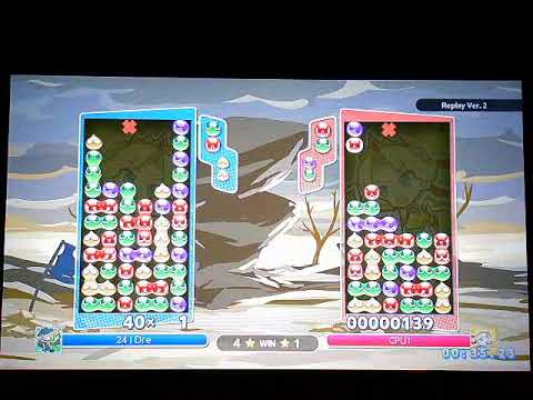 Puyo Puyo Champions - Alex Selected Spells Counter Damage Win/Lose