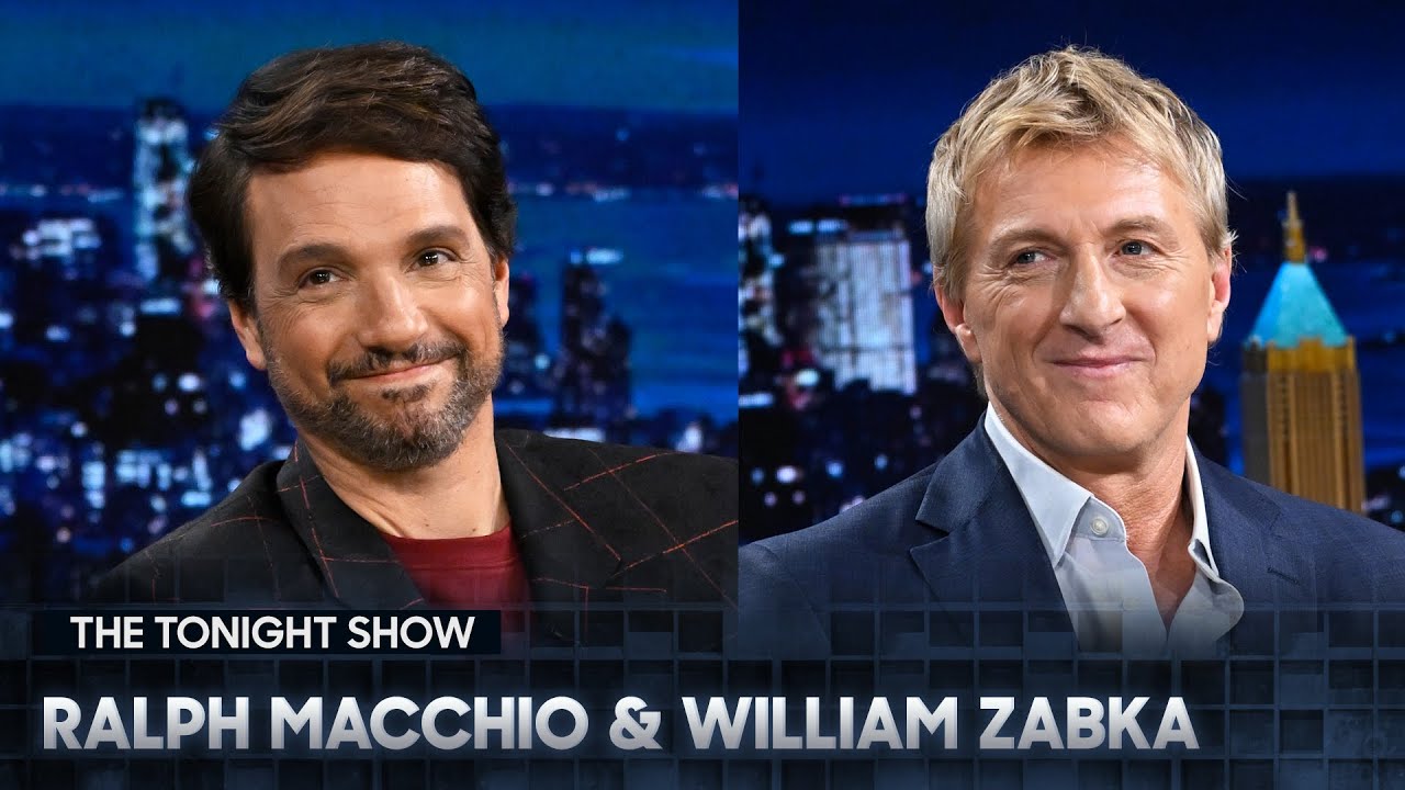 Ralph Macchio Talks Cobra Kai Season Ending, William Zabka Teaches Jimmy Karate Moves | Tonight Show