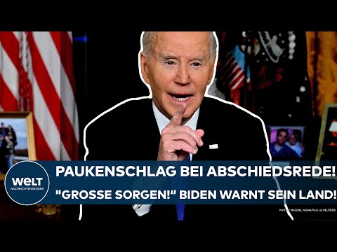 USA: Paukenschlag bei Abschiedsrede! "Gefährliche Machtkonzentration!" Joe Biden warnt sein Land!