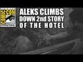 Aleks Climbs Down the 2nd Story of the Hotel for a Drink (SDCC 2013)