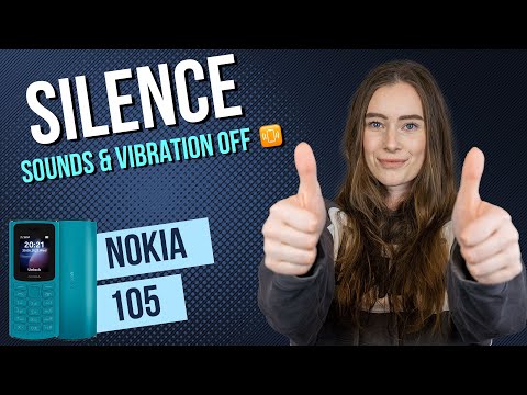 Nokia 105 -  How to turn off the sound & vibration • 📱 • 📳 • 🤫 • Tutorial