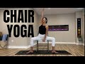 10 Mins Chair Yoga For Flexibility Neck Shoulders Spine Hips Hamstrings