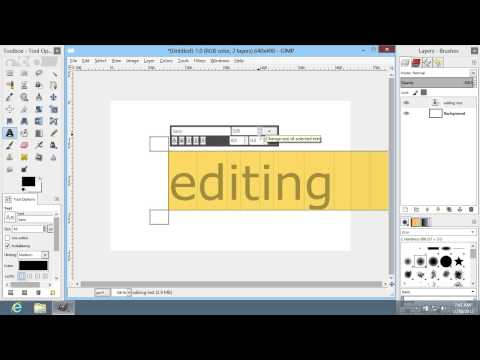 How to Emboss Text in GIMP