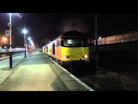 (HD) Colas 60087 + 60076 Light Engine at Doncaster 06/12/2014