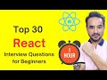 React Js Top 30 Interview Questions And Answers For Beginners