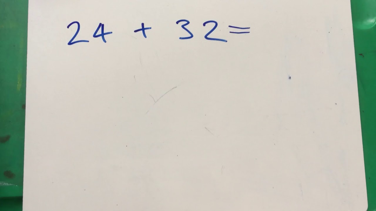 Year 2 maths addition horizontal method 1