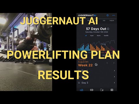 Juggernaut AI Powerlifting Plan Results (09.2021 - 03.2022)