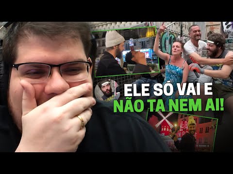 CASIMIRO REAGE AO DIOGO DEFANTE: REPÓRTER DOIDÃO - PARIS QUE CAZÉ TV NÃO MOSTRA | Cortes do Casimito