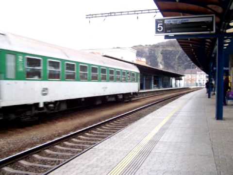 Odjezd vlaku Os 6876 ze stanice Ústí nad Labem hl.n.